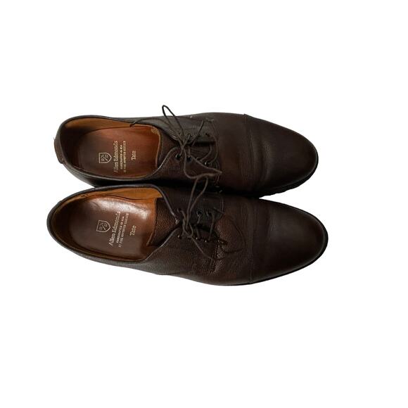 Allen Edmonds Tate Cap Toe Brown Pebble Grain 10.5 D - Picture 2 of 4